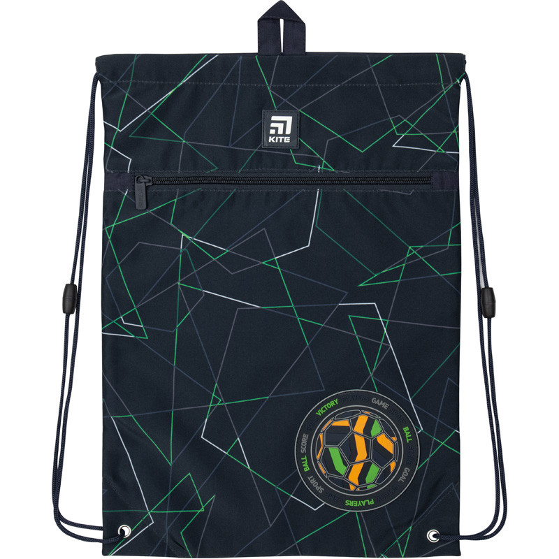 

Сумка для обуви с карманом Kite Education Football 46x33 см Синий (K20-601M-12)