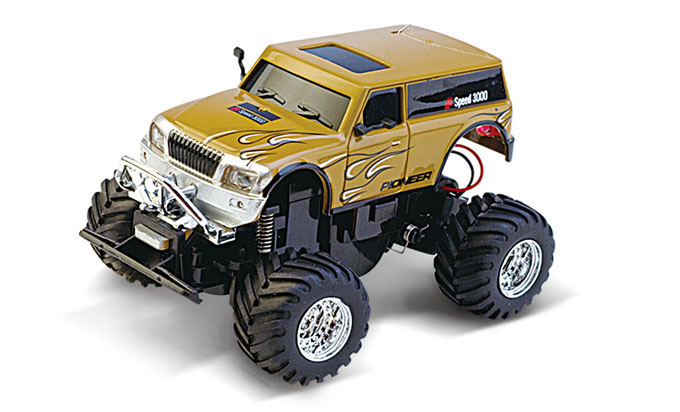 

Машинка на р/у (радиоуправлении) джип 1:58 Great Wall Toys 2207, коричневый (GWT2207-2)