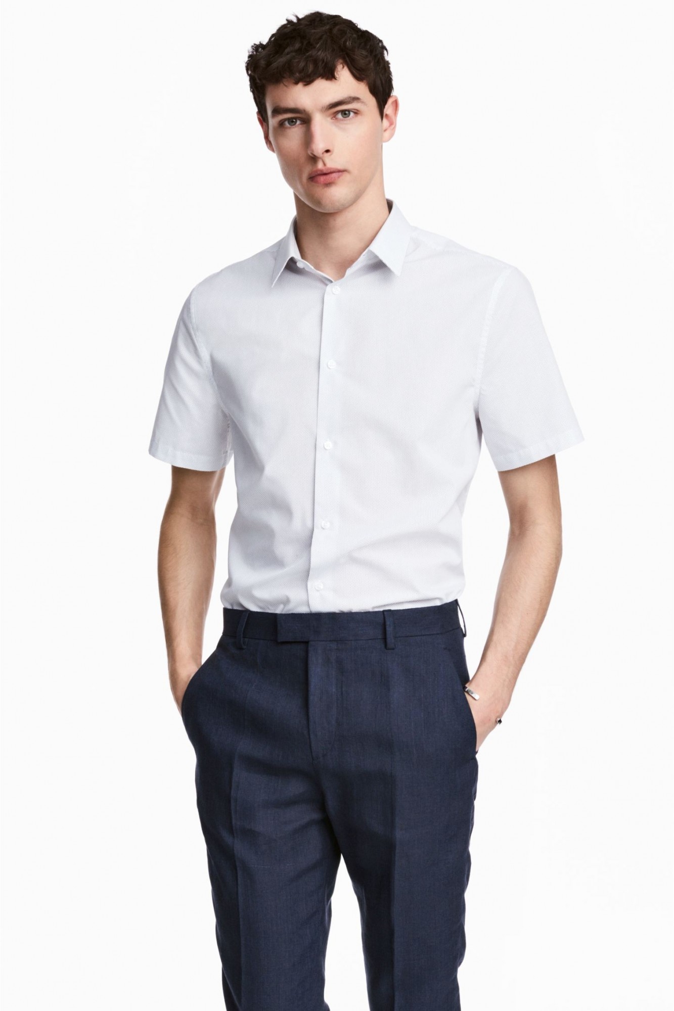 

Рубашка с к/р H&M XXL белый 4746715RP12