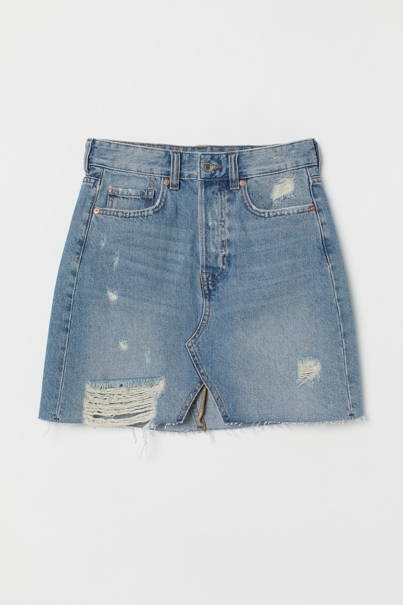 

Юбка джинсовая H&M 42 голубой 6582989sm