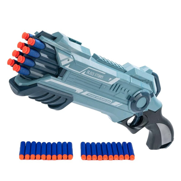

Бластер с мягкими пулями Zecong Toys пистолет игрушечный Синий (1674591)