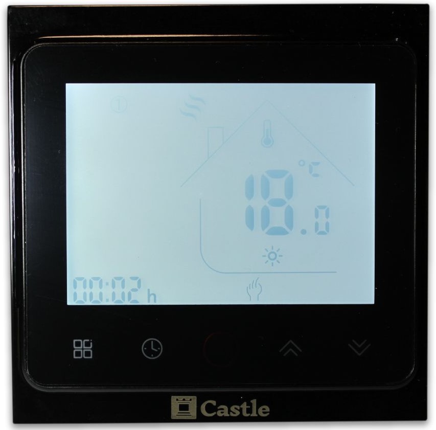 

Терморегулятор программируемый (сенсорный) Castle TWE02 Wi-Fi Black