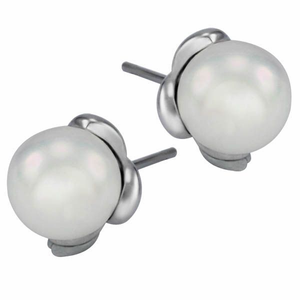 

Серьги-гвоздики из стали Everiot AAB-338ESS-ST Жемчужная лилия