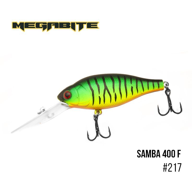 

Воблер Megabite Samba 400 F (70 мм, 17,5гр, 4 m) (217)