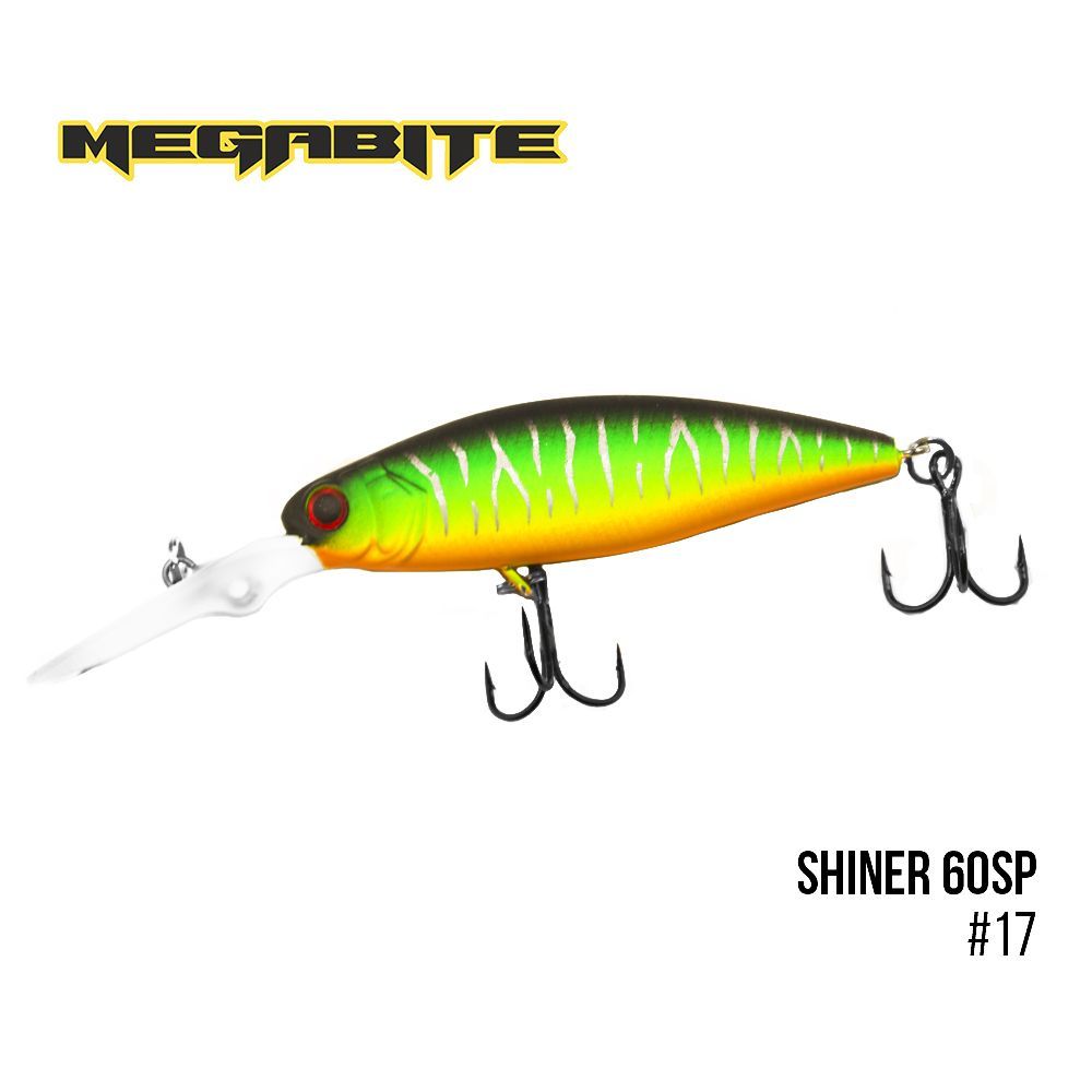 

Воблер Megabite Shiner 60 SP (60 mm, 7.5 g, 2.5 m) (17)