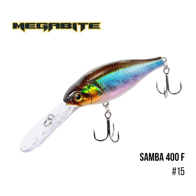 

Воблер Megabite Samba 400 F (70 мм, 17,5гр, 4 m) (15)