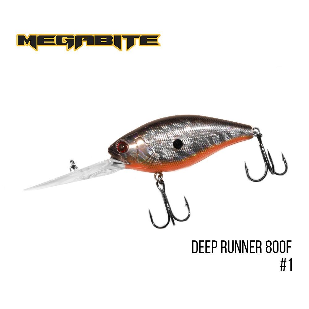 

Воблер Megabite Deep Runner 800 F (80 mm, 38,7 g, 8 м) (1)