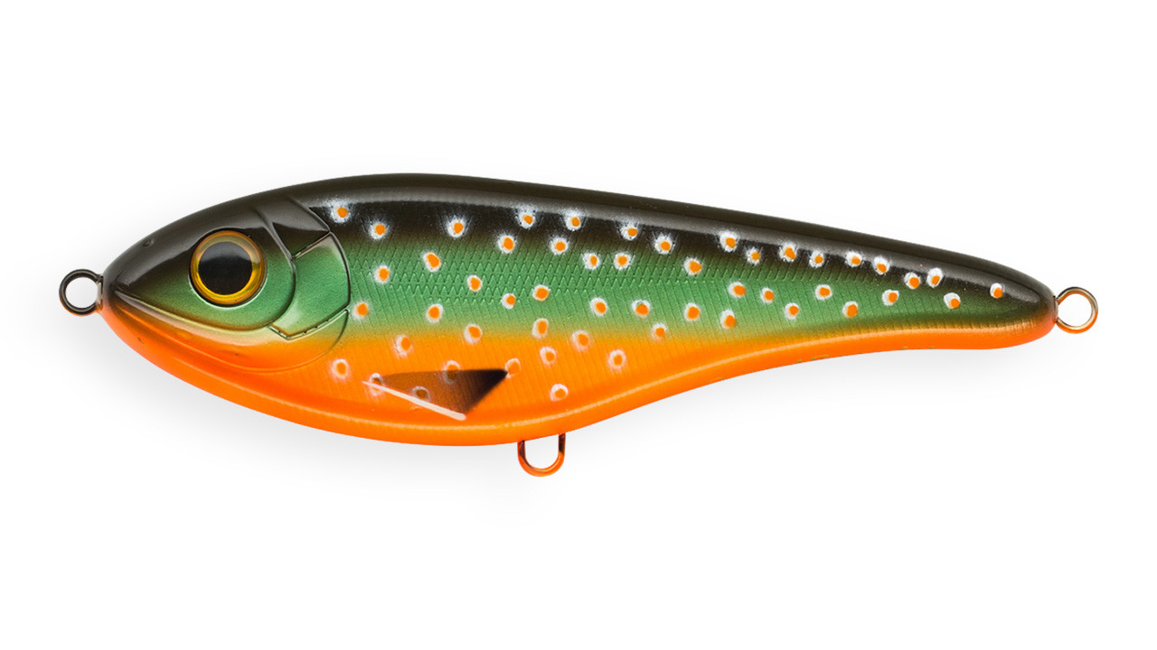 

Джеркбейт Strike Pro Buster Jerk II медленно всплывающий 12см 37гр Загл.0,3-2,0м#C277F (90739)