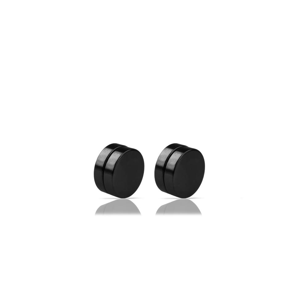 

Серьги-клипсы из стали на магните Everiot MG-8 (фейк-плаги) (6мм, Черный)