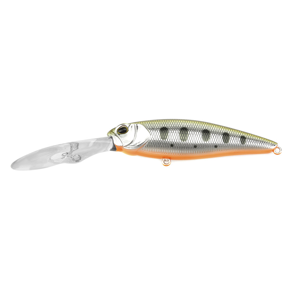 

Воблер TSURIBITO DEEP CHOK LONG 80F / 509 PEARL YAMAME ORANGE BELLY (21537)