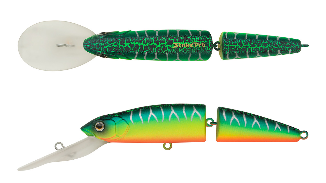 

Воблер Strike Pro Mr. Wiggly TL 110 плавающий составной 11cm 17,2gr Загл. 4,0-5,0м. (120921)