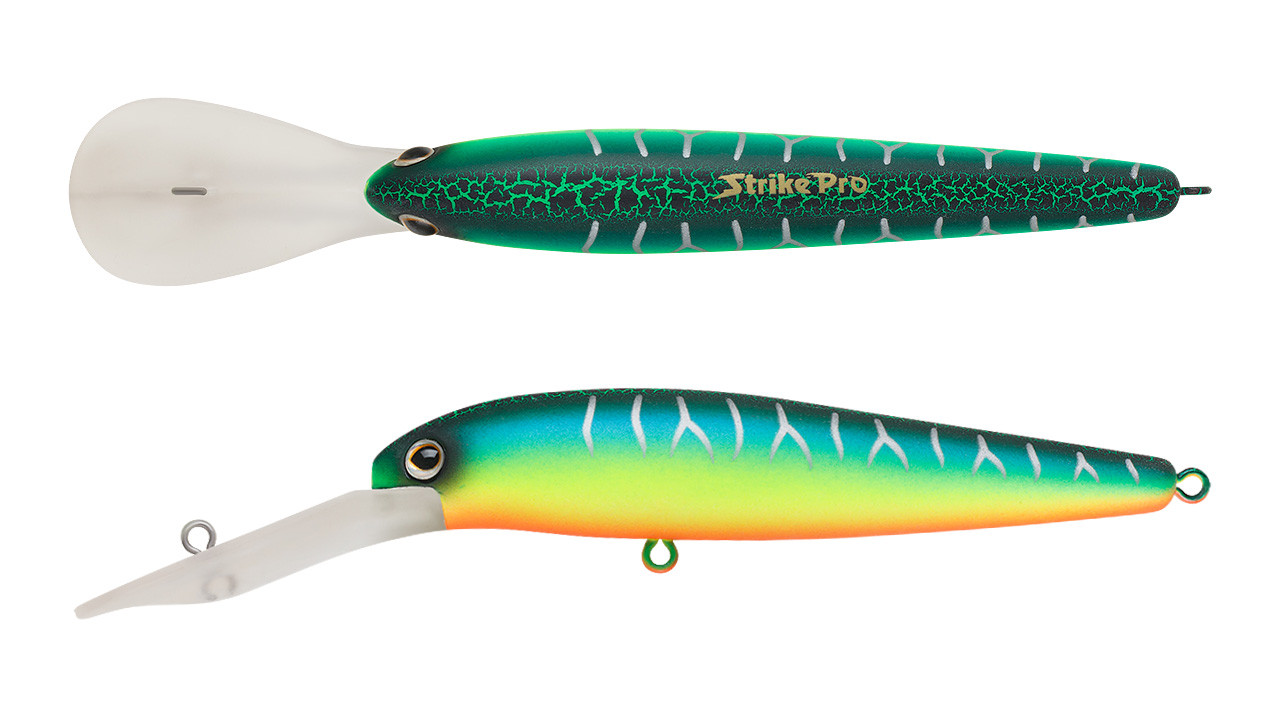 

Воблер Strike Pro S.P. Walleye Minnow 90 плавающий 9см 11гр Загл. 2,0м -3,5м#A223S-RP (96438)