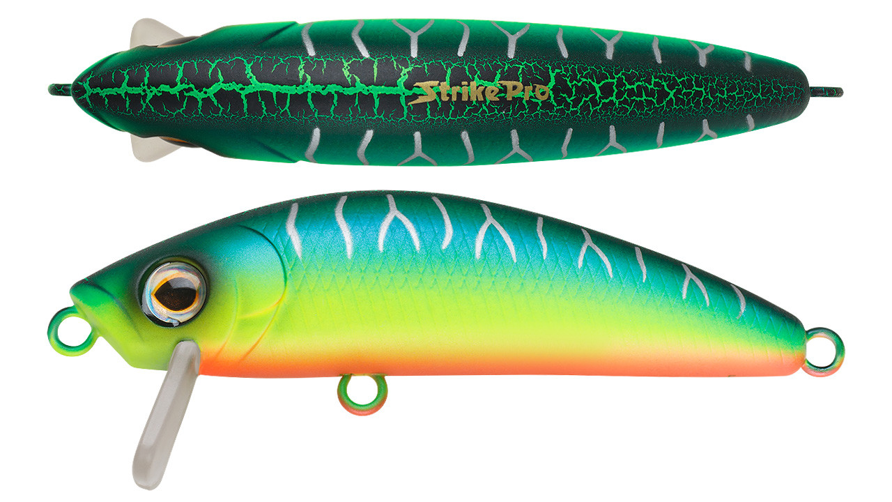 

Воблер Strike Pro Mustang Minnow 90 плавающий 9см 17гр Загл. 0,3м -0,5м#A223S-RP (96541)