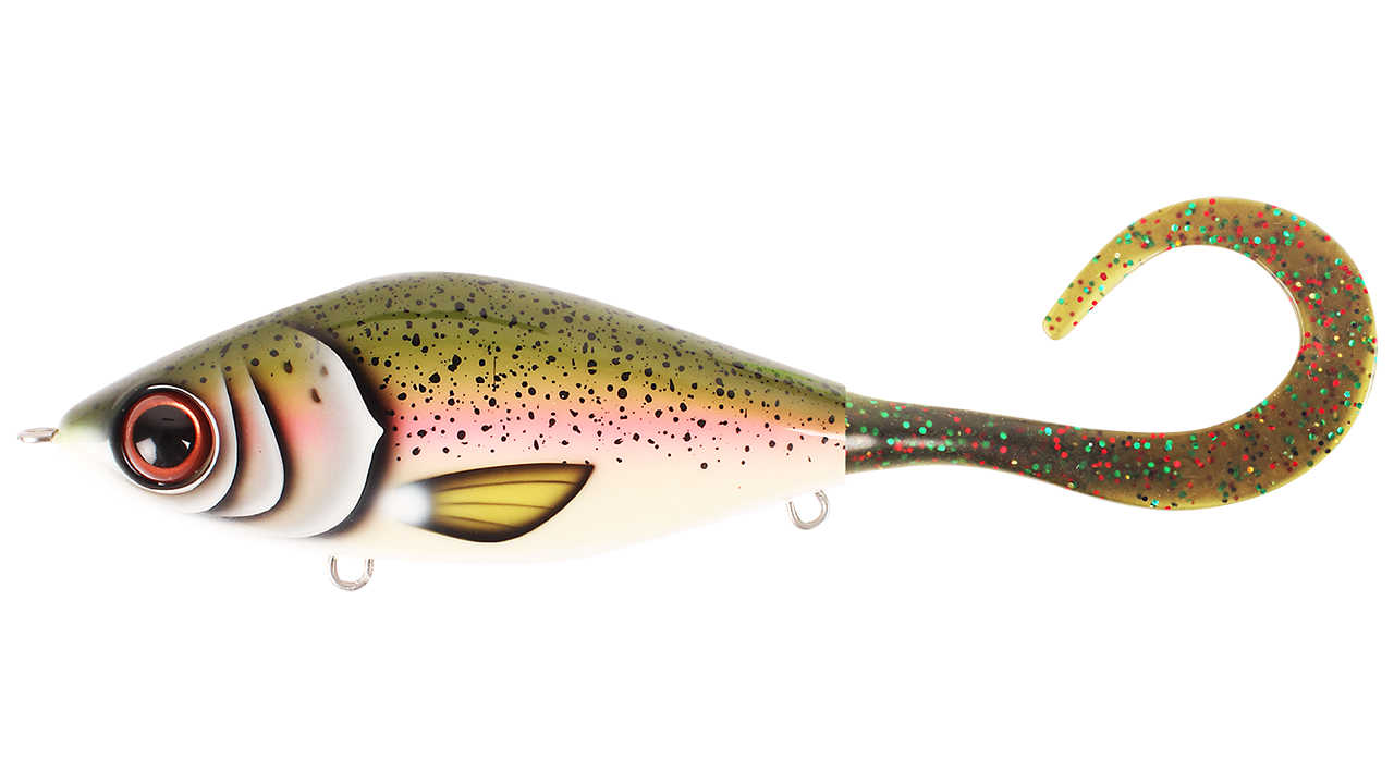 

Джеркбейт Strike Pro Guppie Jr Rainbow - Mossgreen Glitter тонущий 11см 70гр#TR-010 (107216)