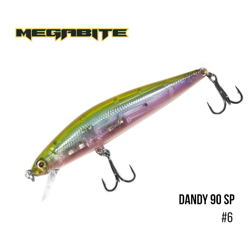 

Воблер Megabite Dandy 90 SP (90 мм, 11,4 гр, 1,0 m) (6)