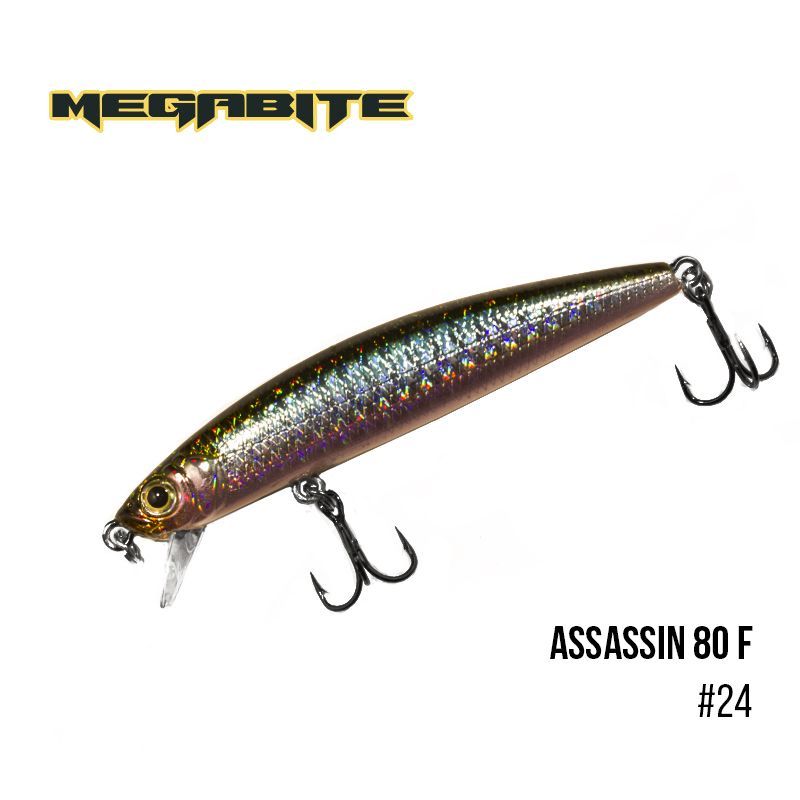 

Воблер Megabite Assassin 80 F (80 мм, 7,8 гр, 0,4 m) (24)