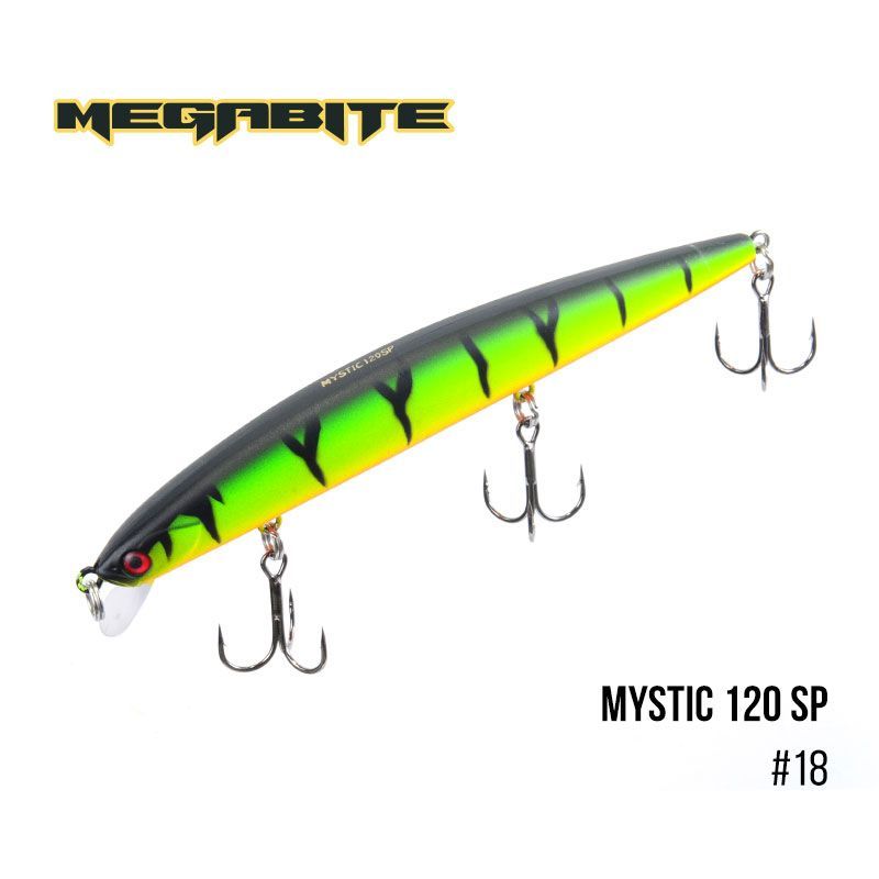 

Воблер Megabite Mystic 120 SP (120 мм, 14,8 гр, 0,5 m) (18)