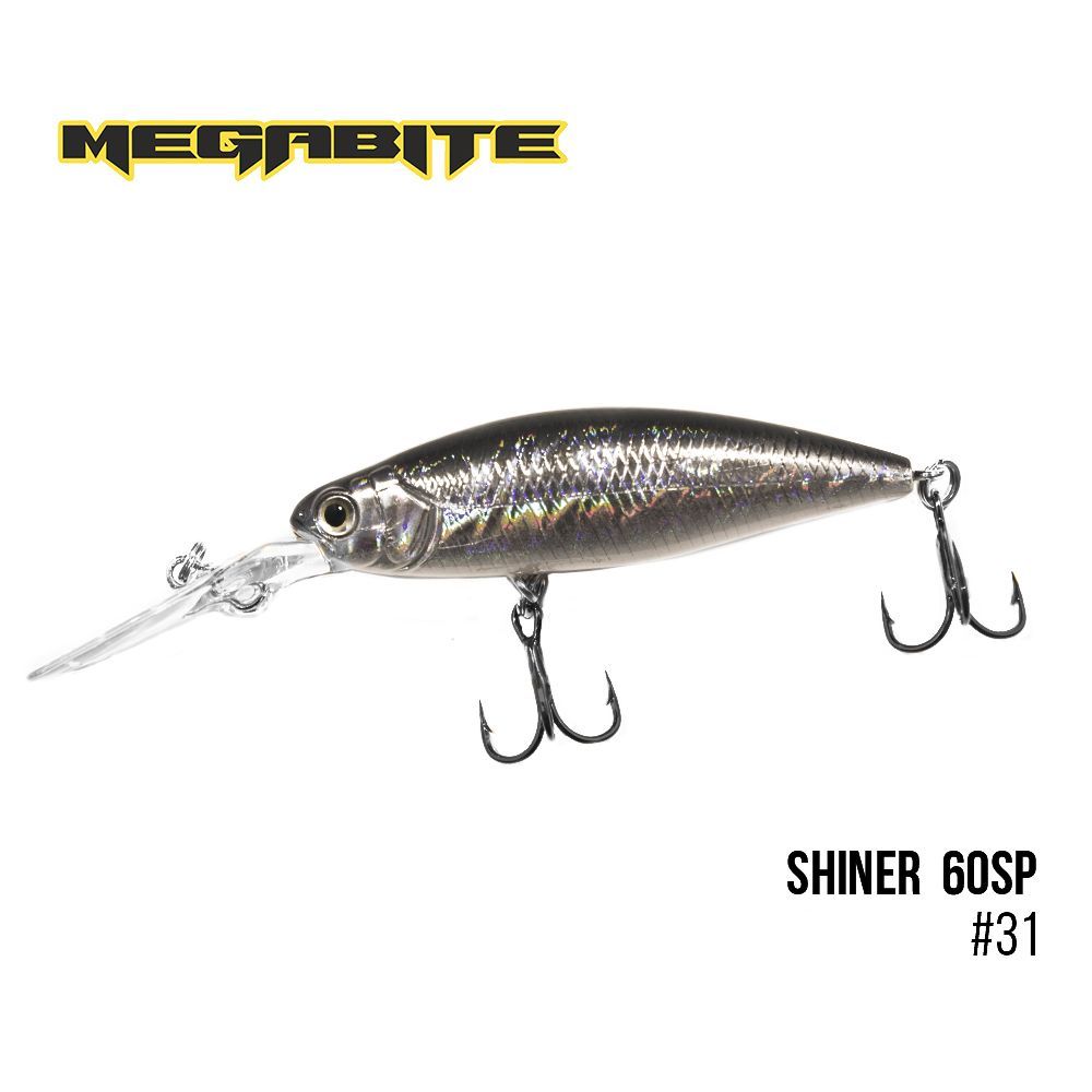 

Воблер Megabite Shiner 60 SP (60 mm, 7.5 g, 2.5 m) (31)