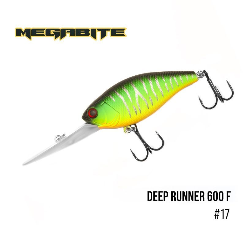 

Воблер Megabite Deep Runner 600 F (80 мм, 26.7 гр, 6 m) (17)