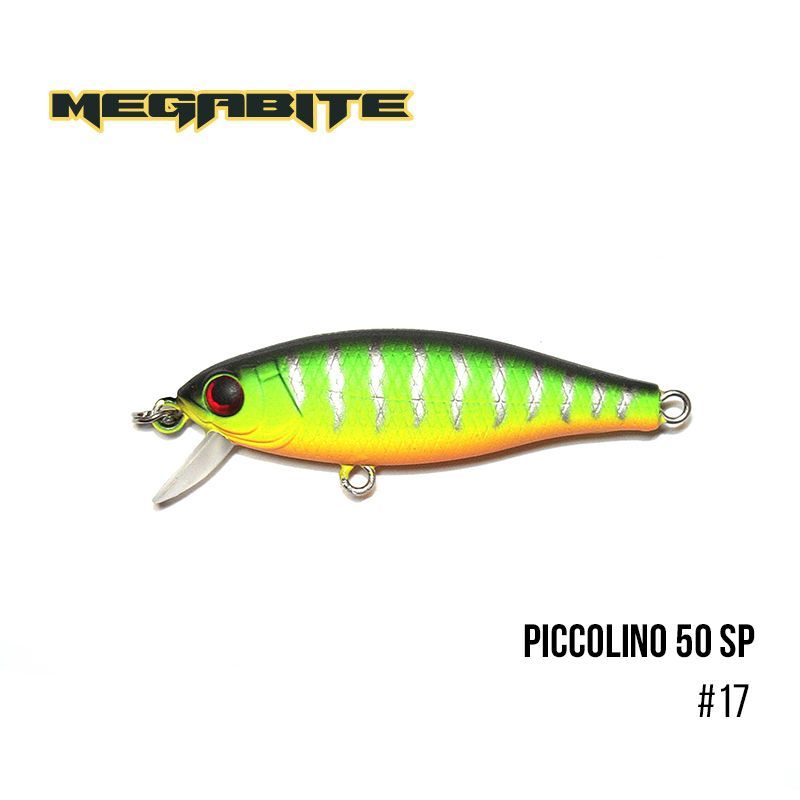 

Воблер Megabite Piccolino 50 SP (50 мм, 4,2 гр, 0,5 m) (17)