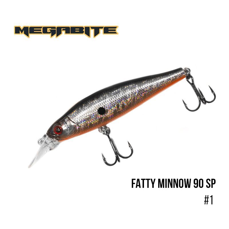 

Воблер Megabite Fatty Minnow 90 SP (90 мм, 15,8 гр, 1,3 m) (1)
