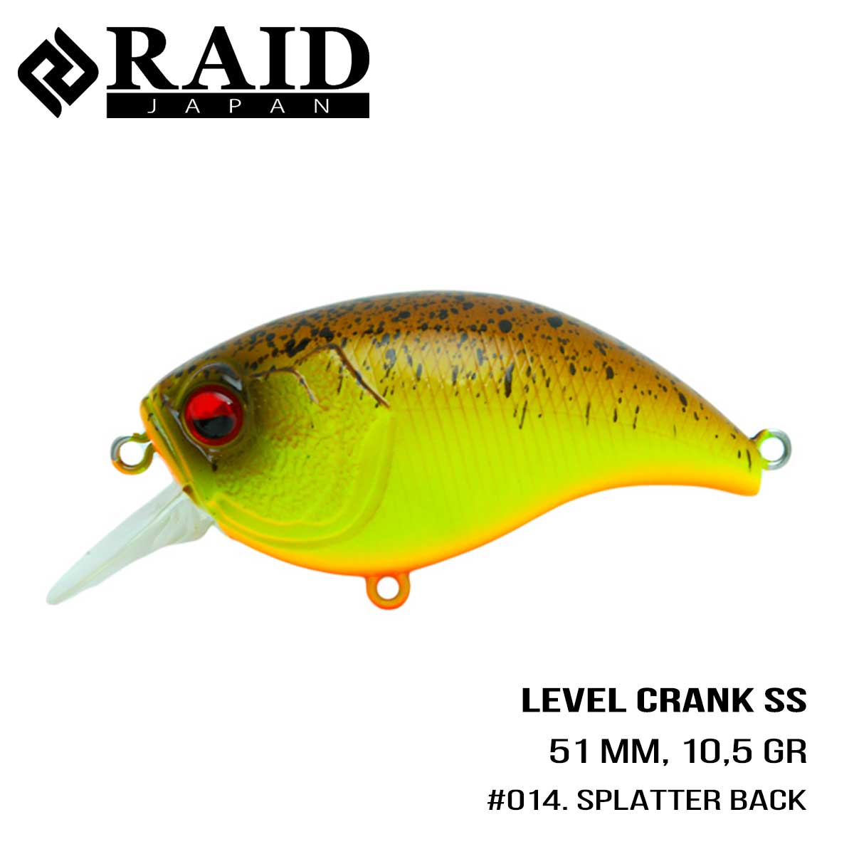 

Воблер Raid Level Crank (50.8mm, 10.5g) (014 Sprutter Back)