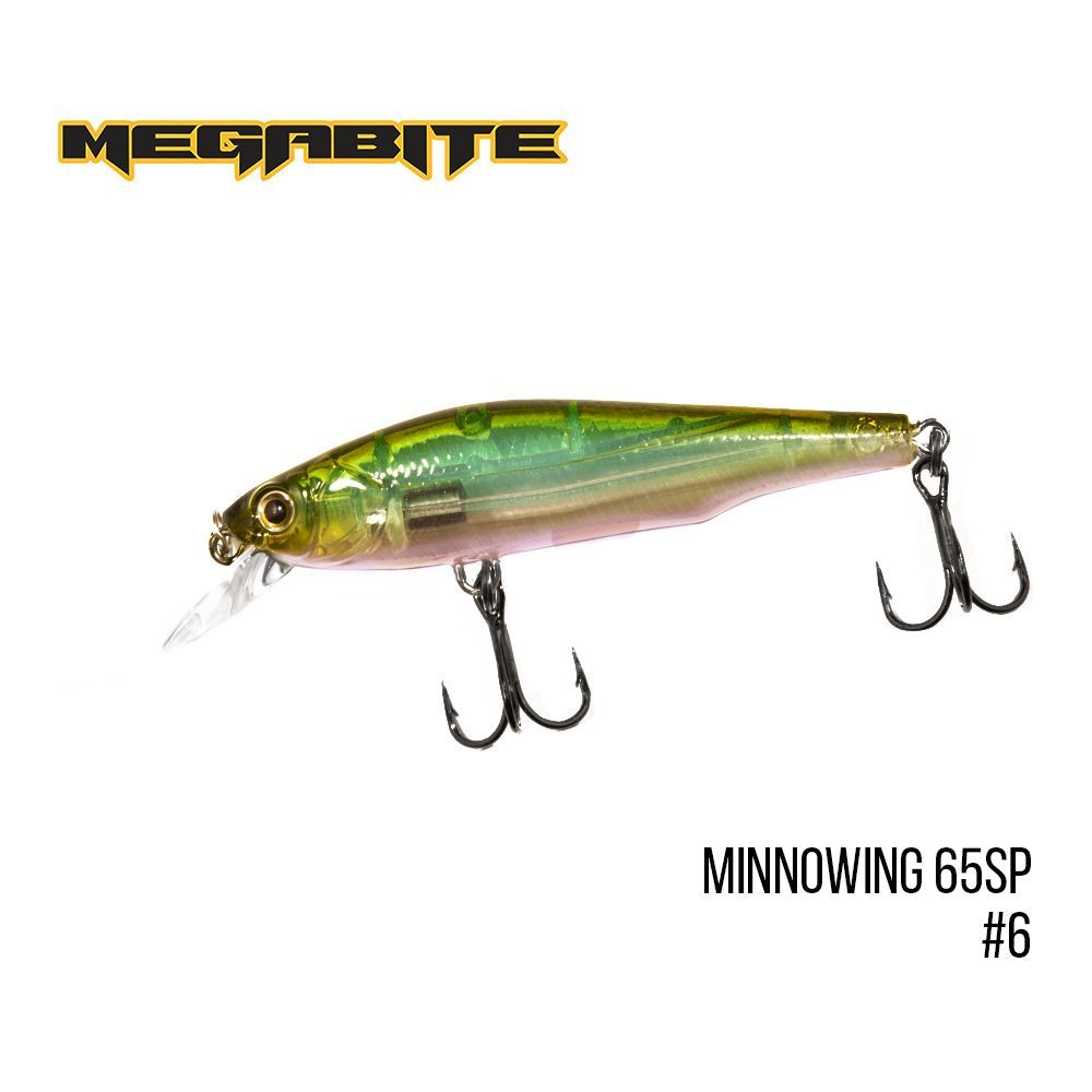 

Воблер Megabite Minnowing 65 SP (65 mm, 5.4 g, 0.8 m) (6)