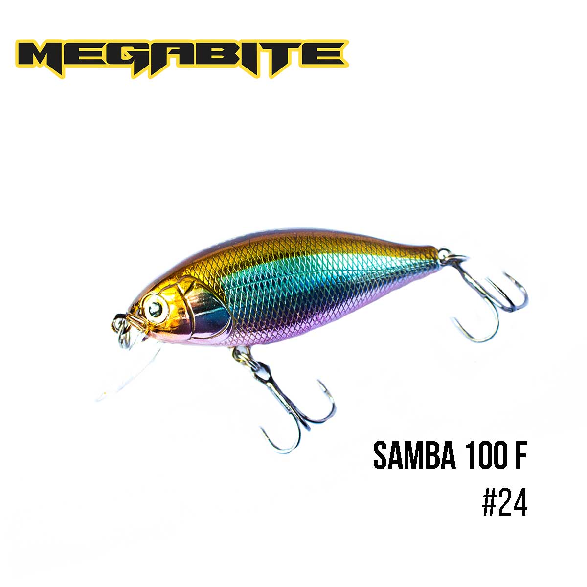

Воблер Megabite Samba 100 F (60 mm, 12,5 g, 1 m) (24)