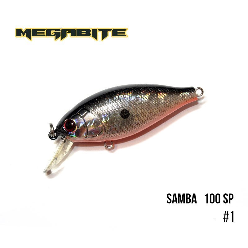 

Воблер Megabite Samba 100 SP (60 мм, 14,8 гр, 1 m) (1)