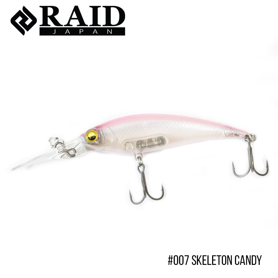 

Воблер Raid Level Shad Sprinter 68MR (68mm, 5.6g) (007 Skeleton Candy)