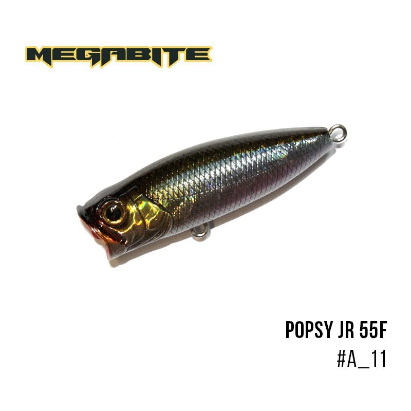 

Воблер Megabite Popsy Jr 55 F (55 мм, 7,7 гр) (A_11)