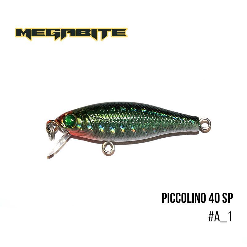 

Воблер Megabite Piccolino 40 SP (40 мм, 2,6 гр, 0,3 m) (A_1)