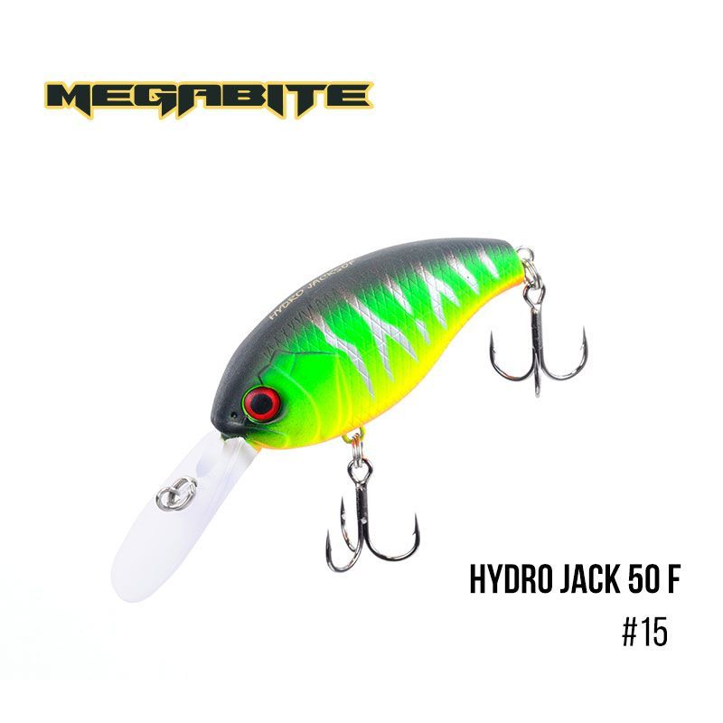 

Воблер Megabite Hydro Jack 50 F (50 мм, 9,01гр, 3m) (15)