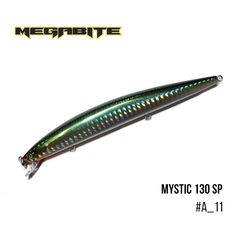 

Воблер Megabite Mystic 130 SP (130 мм, 18,4 гр, 0,5 m) (A_11)