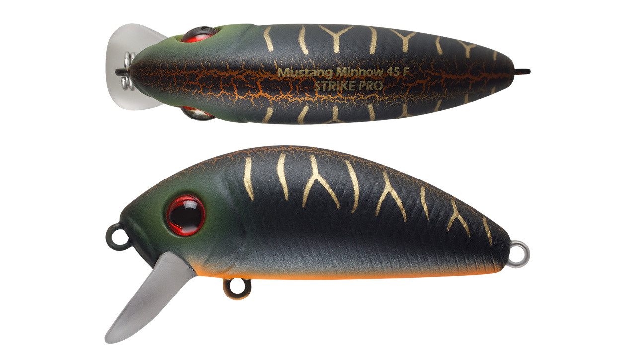 

Воблер Strike Pro Mustang Minnow 45 плавающий 4,5см 4,5гр Загл. 0,2м -0,5м#A208S (96566)