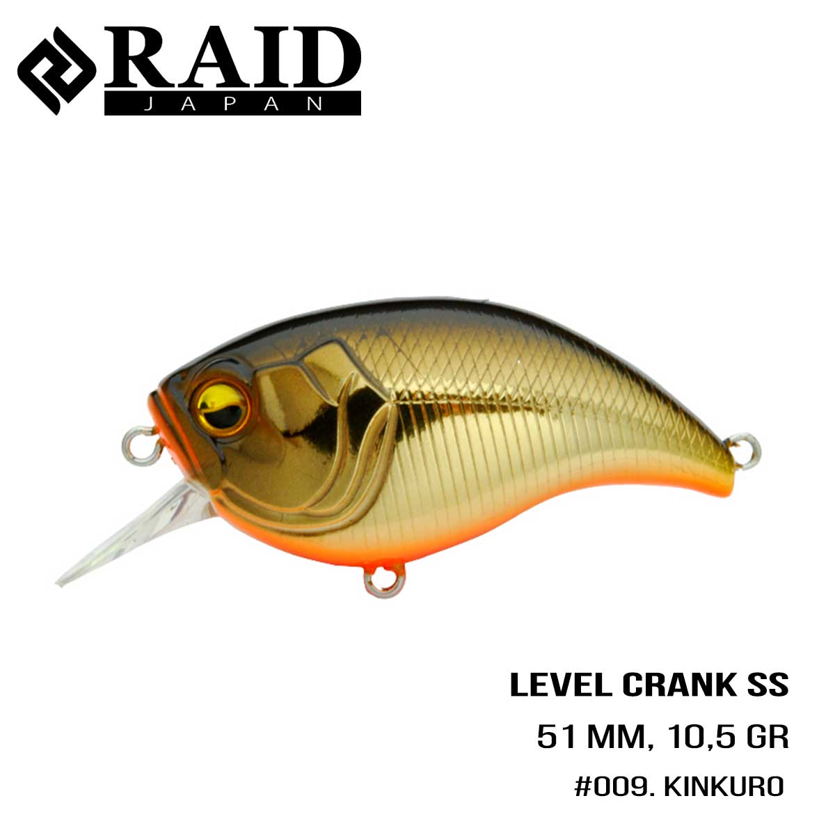 

Воблер Raid Level Crank (50.8mm, 10.5g) (009 Kinkuro)