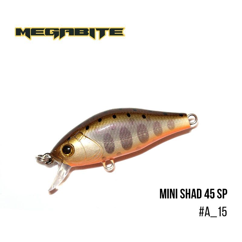 

Воблер Megabite Mini Shad 45 SP (45 мм, 4,3 гр, 0,5 m) (A_15)