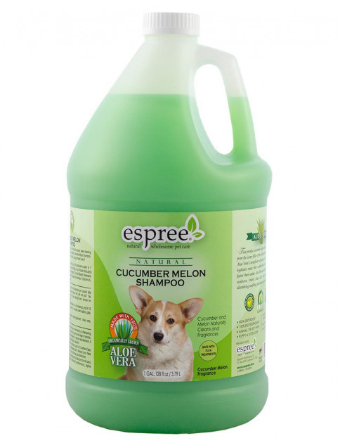 

Шампунь с ароматом огурца и дыни для всех типов шерсти Cucumber Melon Shampoo 3,79 л Espree BGL-ES-63