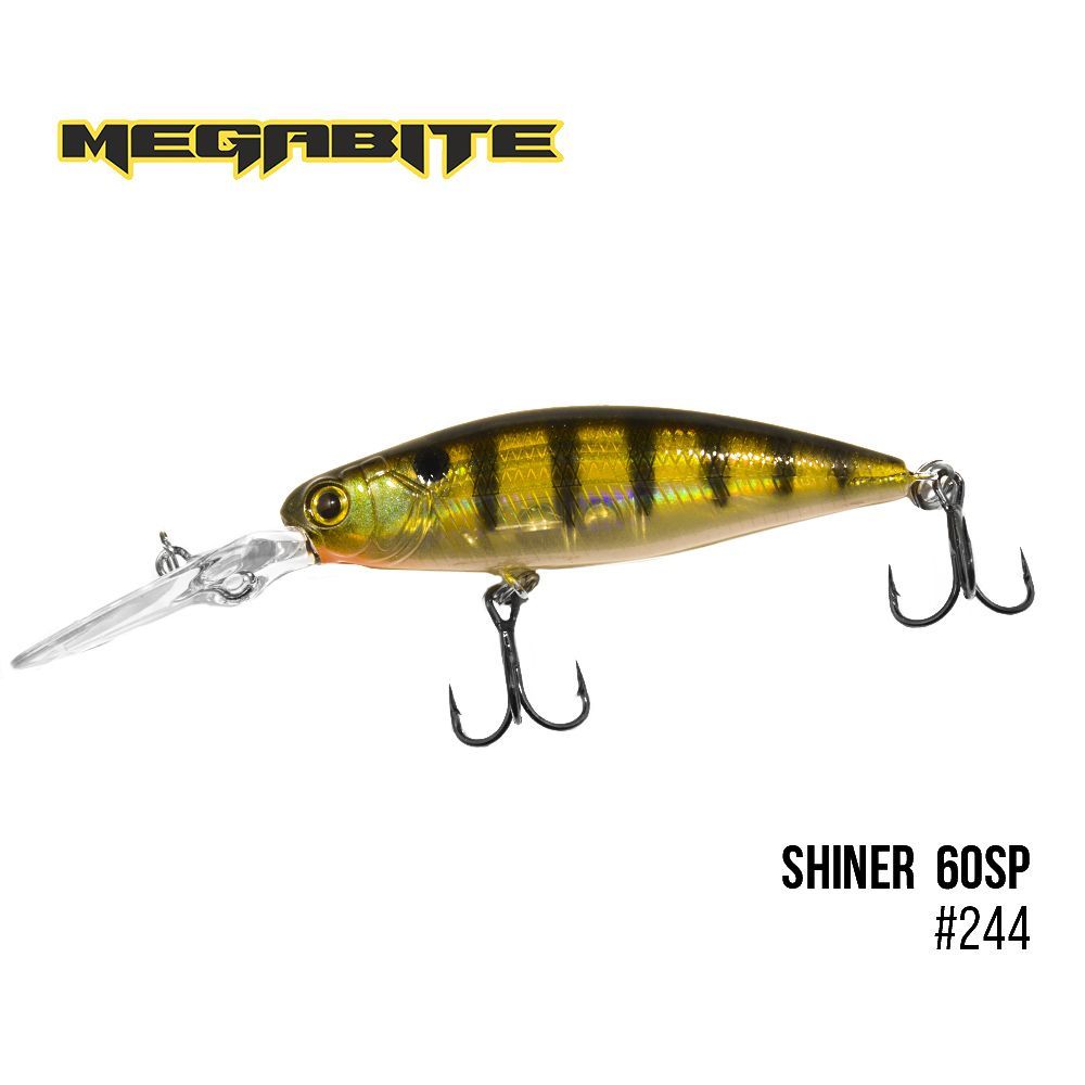 

Воблер Megabite Shiner 60 SP (60 mm, 7.5 g, 2.5 m) (244)