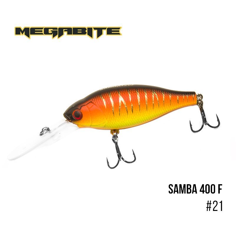 

Воблер Megabite Samba 400 F (70 мм, 17,5гр, 4 m) (21)