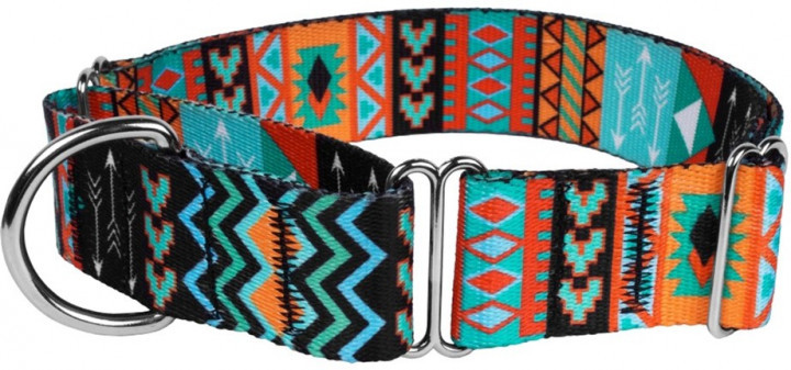 

Ошейник Мартингейл для Собак BronzeDog Tribal Ромб Нейлоновый c Металлической Фурнитурой L Разноцветный (26/1335/Т) (4823100905428)