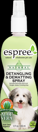 

Cпрей молочко для удаления колтунов и снижения сбитости шерсти Espree Detangling & Dematting Spray (0748406000995)