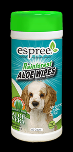 

Очищающие салфетки для нежной очистки шерсти Espree Rainforest Wipes (0748406014244)