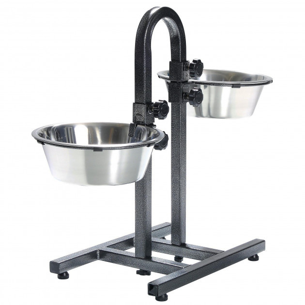 

Стойка с двумя мисками для собак Dog Bar 2,8 л  24 см Trixie BGL-TX-486