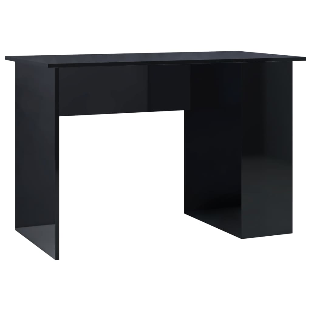 

Письмовий стіл Shumee глянцевий чорний 110x60x73 см ДСП 800583
