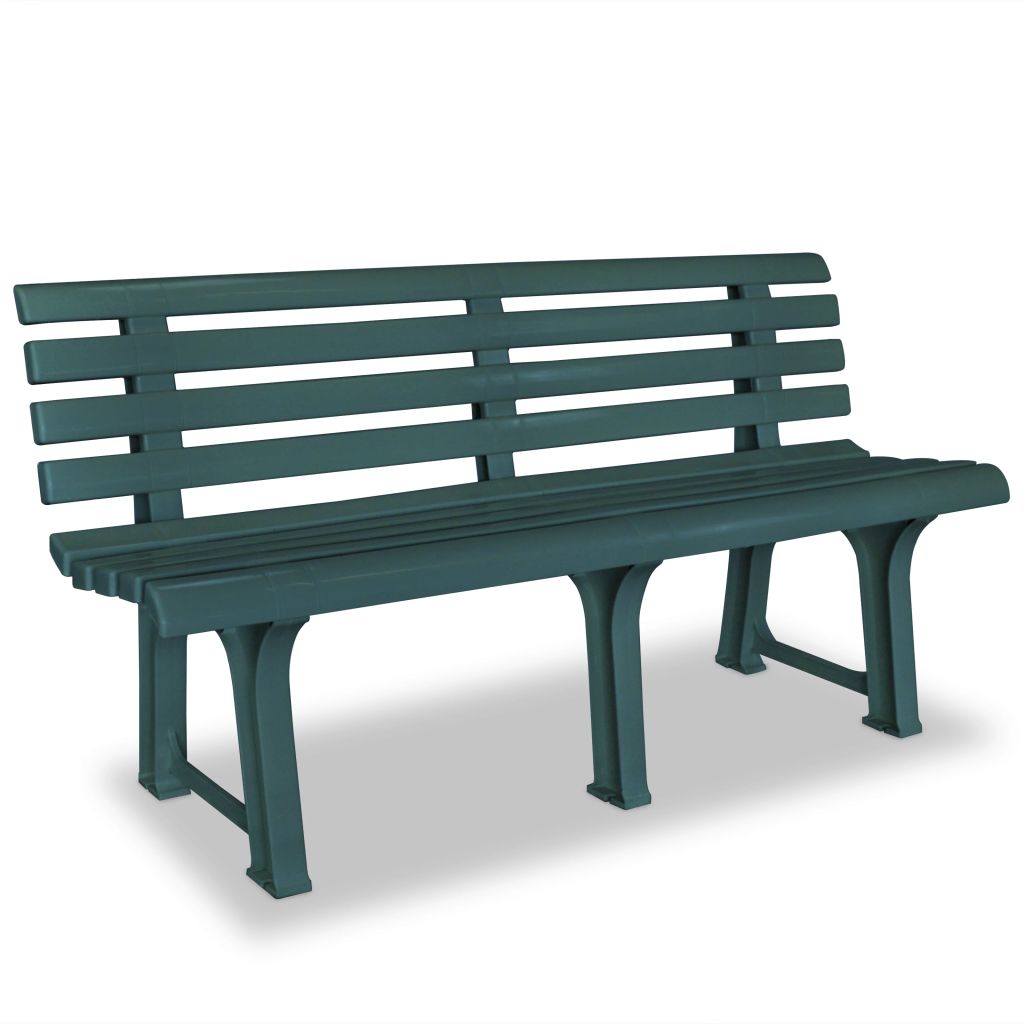 

Садова лавка Shumee 1455 см пластикова зелена 43584