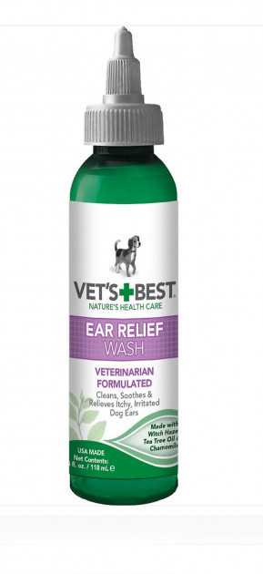 

Ear Relief Wash Жидкий очиститель для ушей 118 мл Vet's Best BGL-VB-09