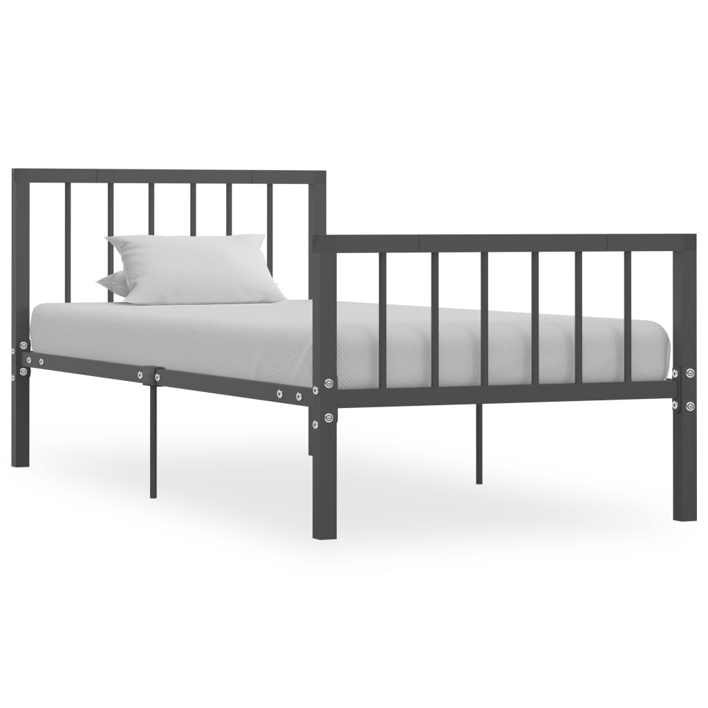 

Каркас ліжка Shumee сірий метал 100 х 200 см 284575