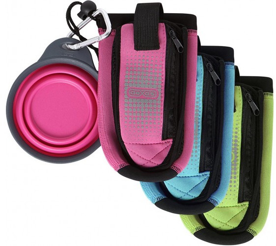 

Сумка со складной миской для воды и аксессуаров Dexas BottlePocket™ with Travel Cup Розовый (0084297308094)