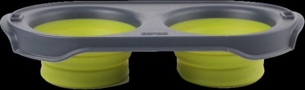

Инновационная двойная миска без подставки Dexas Collapsible Pet Feeder™-Medium Салатовый (0084297306540)